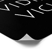 Veni vidi vici poster (Ecke)