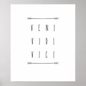 Veni Vidi Vici Poster (Vorne)
