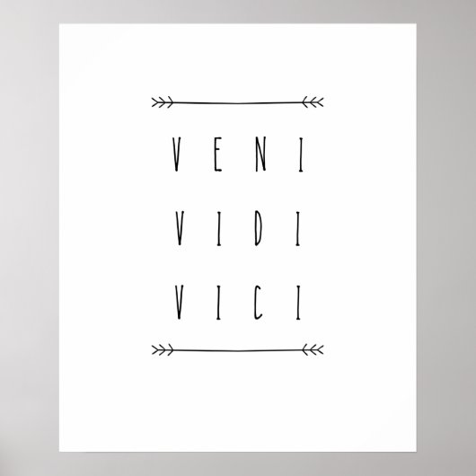 Veni Vidi Vici Poster (Vorne)
