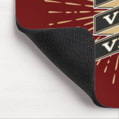 Veni Vidi Vici Red Mousepad (Ecke)
