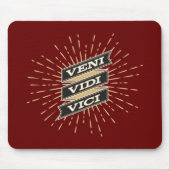 Veni Vidi Vici Red Mousepad (Vorne)