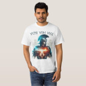 Veni vidi vici römischer Krieger Centurion Rüstung T-Shirt (Vorne ganz)
