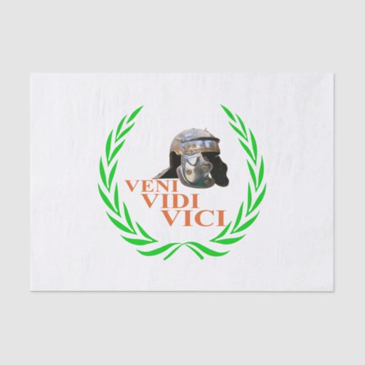 Veni Vidi Vici Seidenpapier (Vorderseite)
