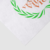 Veni Vidi Vici Seidenpapier (Ausschnitt)