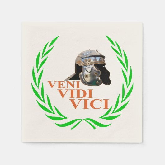 Veni Vidi Vici Serviette (Vorderseite)