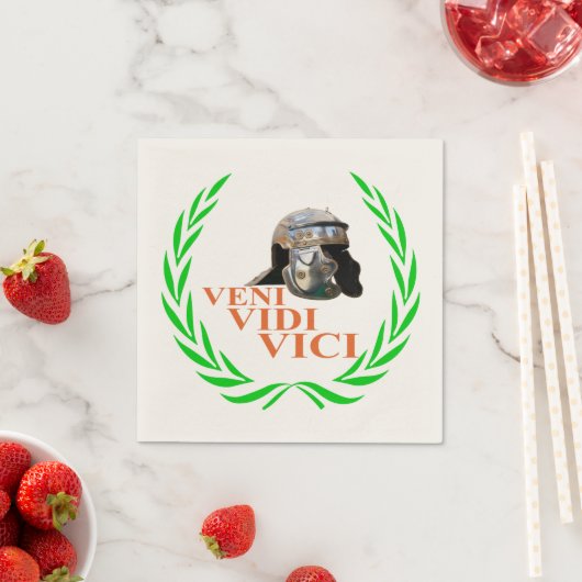 Veni Vidi Vici Serviette (Beispiel)