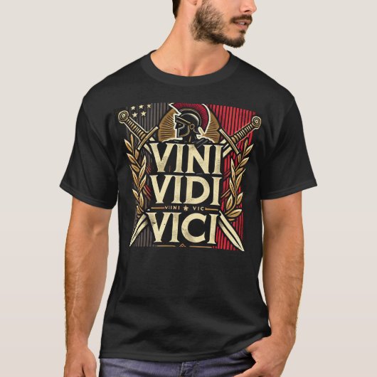 Veni Vidi Vici Shirt, Roman CaesarT-Shirt, Ancient T-Shirt (Vorderseite)