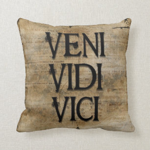 Veni Vidi Vici von Vetro Designs Kissen