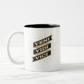 Veni Vidi Vici Zweifarbige Tasse (Links)