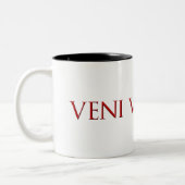 Veni Vidi Vici Zweifarbige Tasse (Links)