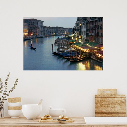 Venice Abend Grand Canal Poster (Küche)