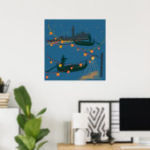 Venice at Night Poster (Heimbüro)