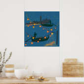 Venice at Night Poster (Küche)
