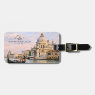 Venice Basilika Salute Aquarell Ikonische Kuppeln Gepäckanhänger