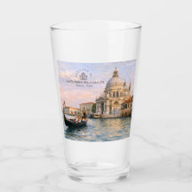 Venice Basilika Salute Aquarell Ikonische Kuppeln