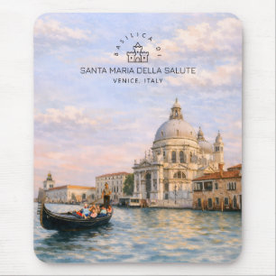 Venice Basilika Salute Aquarell Ikonische Kuppeln Mousepad