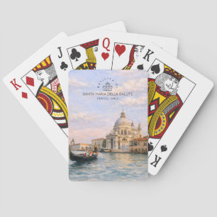 Venice Basilika Salute Aquarell Ikonische Kuppeln Spielkarten
