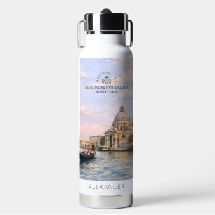 Venice Basilika Salute Aquarell Ikonische Kuppeln Trinkflasche