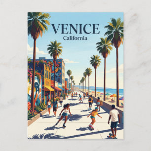Venice Beach Boardwalk Kalifornien Postkarte