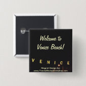 Venice Beach Button (Vorne & Hinten)