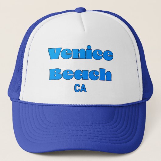 Venice Beach CA blau Truckerkappe (Vorderseite)