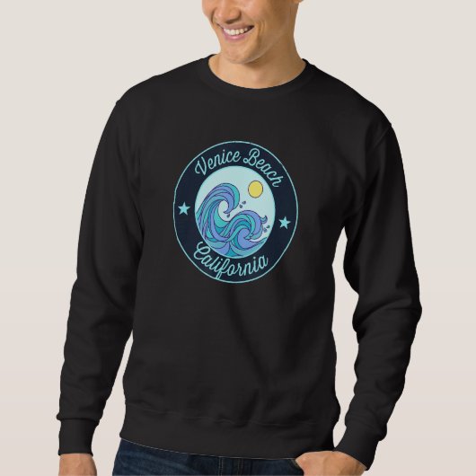 Venice Beach Ca California Souvenir Nautic Surfe Sweatshirt (Vorderseite)