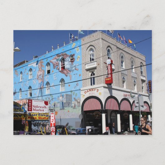 Venice Beach Ca Postkarte (Vorderseite)