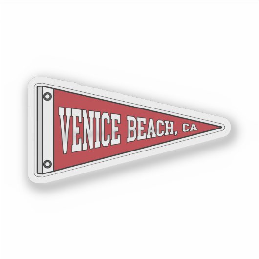 Venice Beach, CA-Wimpel Aufkleber (Vorderseite)