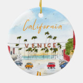 Venice Beach California Ornament (Hinten)