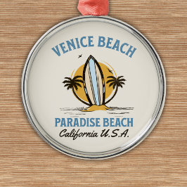 Venice Beach California Paradise Beach Ornament Aus Metall