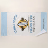 Venice Beach California Paradise Beach Strandtuch (Vorderseite)