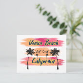 Venice Beach California Postkarte (Stehend Vorderseite)