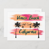 Venice Beach California Postkarte (Vorne/Hinten)