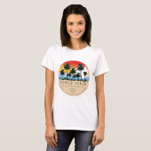Venice Beach California Retro Palmen Souvenir T-Shirt (Vorne ganz)