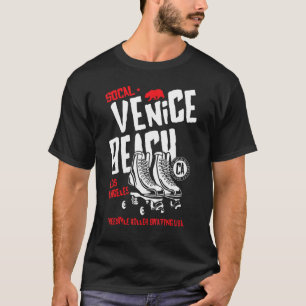 Venice Beach California Retro Roller Skate 14 T-Shirt
