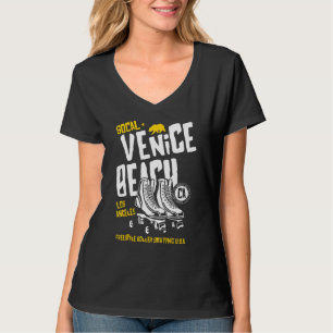 Venice Beach California Retro-Rollschuh 2 T-Shirt