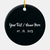 Venice Beach California Retro Sunset Souvenirs 60e Keramik Ornament (Hinten)