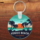Venice Beach California Retro Sunset Souvenirs 80 Schlüsselanhänger (Rückseite)