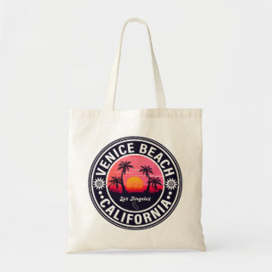 Venice Beach California Retro Sunset Souvenirs 80e Tragetasche