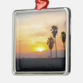 Venice Beach California Silbernes Ornament (Links)
