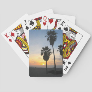 Venice Beach California Sonnenuntergang Souvenir Spielkarten