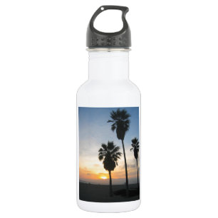 Venice Beach California Sunset Edelstahlflasche