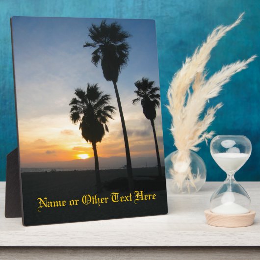 Venice Beach California Sunset Fotoplatte (Seite)