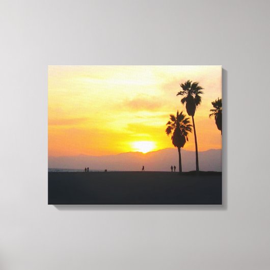 Venice Beach California Sunset Leinwanddruck (Vorderseite)