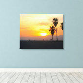 Venice Beach California Sunset Leinwanddruck (Insitu (Holzboden))
