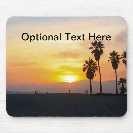 Venice Beach California Sunset Mousepad (Vorne)