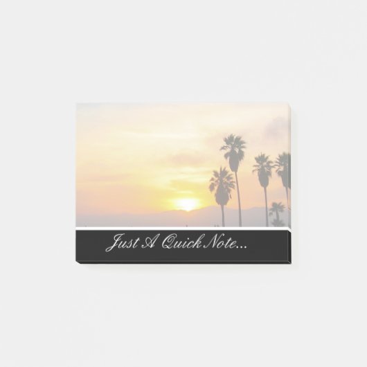 Venice Beach California Sunset Post-it Notes Klebezettel (Vorderseite)