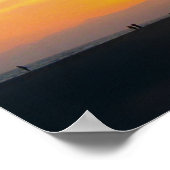 Venice Beach California Sunset Poster (Ecke)