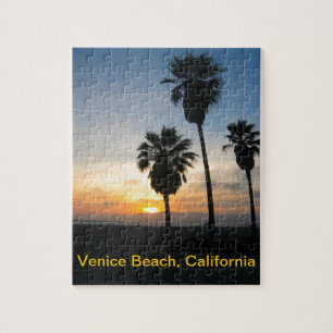 Venice Beach California Sunset Puzzle