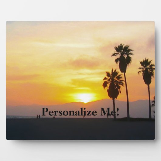 Venice Beach California Sunset Souvenir Fotoplatte (Vorderseite)